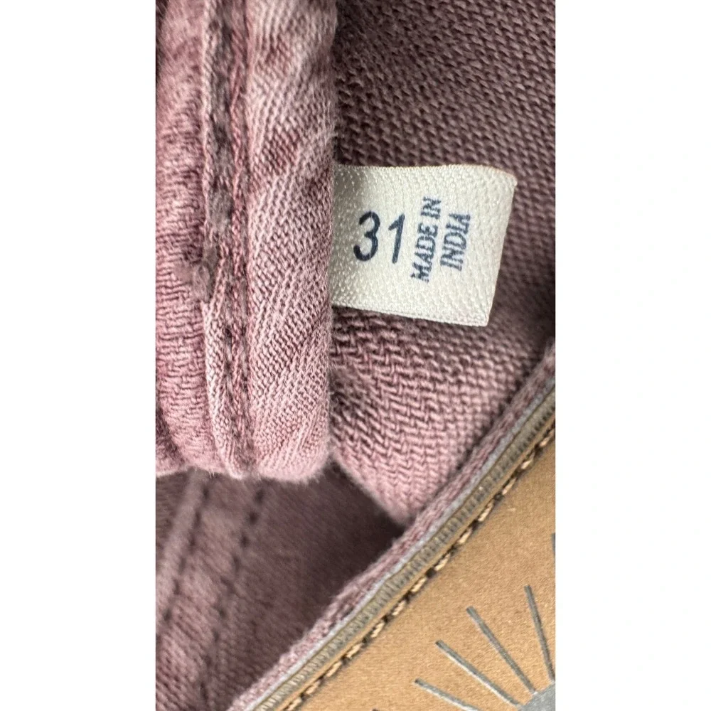 Faherty 5-Pocket Pants Mens 31 Burgundy Slim Straight Casual Coastal